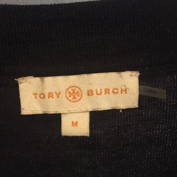 Tory Burch Navy Blue Long Cardigan - Picture 2 of 4